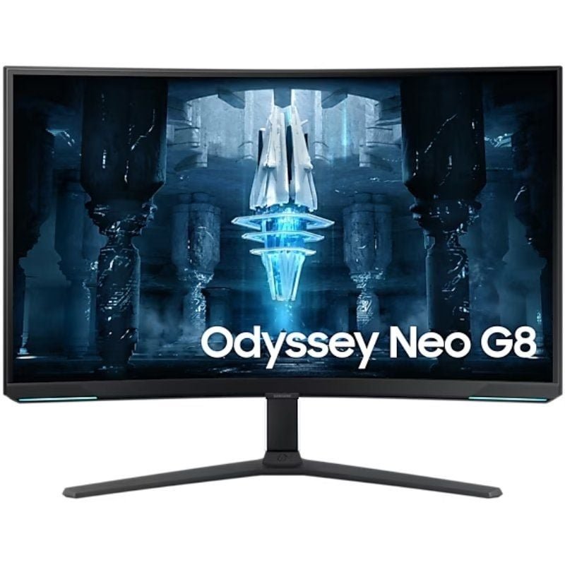 Monitor Gaming Curvo Samsung Odyssey Neo G8 S32BG850NP 32"/ 4K/ 1ms/ 240Hz/ VA/ Regulable en altura/ Negro y Blanco