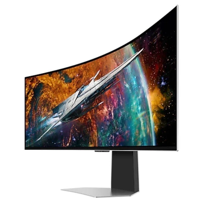 Smart Monitor Gaming Ultrapanorámico Curvo Samsung Odyssey OLEDG9 S49CG954SU 49"/ Dual QHD/ 0.03ms/ 240Hz/ OLED/ Multimedia/ Regulable en altura/Plata