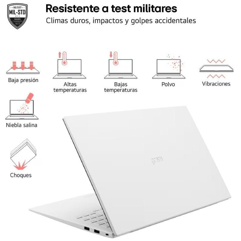 Portátil LG Gram 15Z90S-G AA74B Intel Core Ultra 7-155H/ 16GB/ 512GB SSD/ 15.6"/ Win11