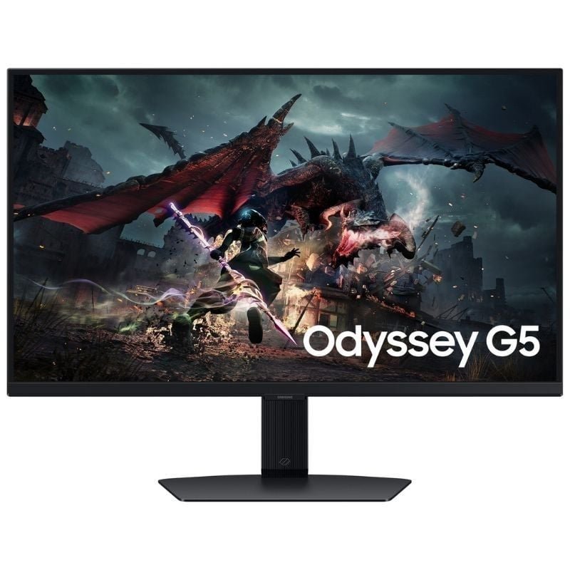 Monitor Gaming Samsung Odyssey G5 S27DG500EU 27"/ QHD/ 1ms/ 180Hz/ IPS/ Regulable en altura/ Negro